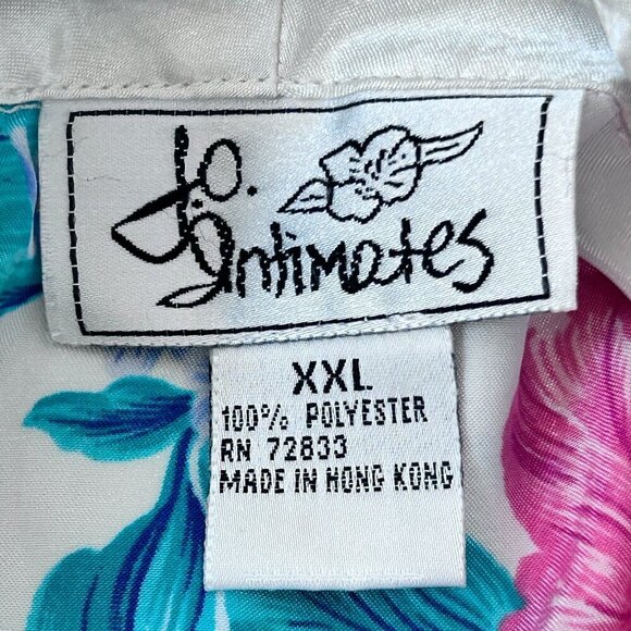 Vintage J.O. Intimates Women's Size XXL Floral Night Gown Made in Hong Kong - Picture 4 of 7